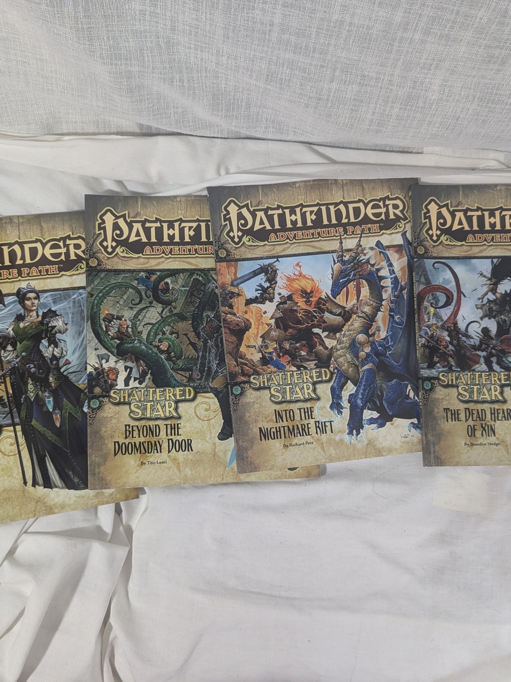Pathfinder Adventure Path: Shattered Star Paperback Set 4 - Beige/Tan Covers